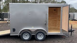 Fast Cargo 6X12 Tandem Axle Enclosed Trailer Walk Through [upl. by Kilar]