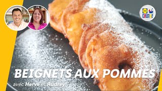 Beignets aux pommes  Feat Audrey Chocmiel  Lidl Cuisine [upl. by Aihsenod271]