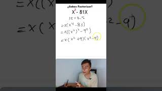 ¿COMO FACTORIZAR POLINOMIOS shorts youtubeshorts maths mathematics [upl. by Brass]