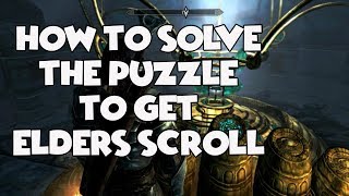 HOW TO UNLOCK ELDER SCROLLS PUZZLE  SKYRIM 5 [upl. by Einahpit778]