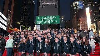 PIPEBAND PLAYS IN GRAND CENTRAL NYC [upl. by Fotina134]