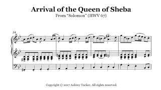 Organ Entry  Arrival of the Queen of Sheba from Solomon HWV 67  George F Handel [upl. by Dihsar298]