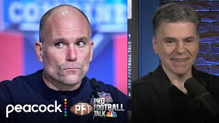 Eric DeCosta Strong chance Baltimore Ravens draft RB  Pro Football Talk  NFL on NBC [upl. by Dylane764]