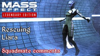 Mass Effect  Rescuing Liara on Therum  All squadmate comments [upl. by Gorton]