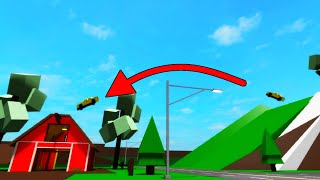 ROBLOX Brookhaven 🏡RP  TAXI BARN JUMP STUNT [upl. by Nadnerb609]