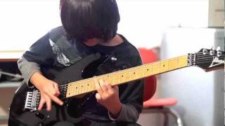 10 year old kid covers quotDyers Evequot guitar solo by Metallica [upl. by Gottlieb336]