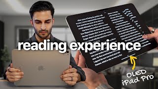 Reading on OLED iPad Pro Better than you think 📖✨ [upl. by Dagney]