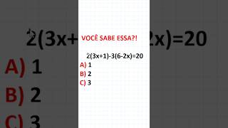 🔵 Como resolver uma equação do 1 grau com parênteses [upl. by Ainoda532]