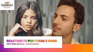 🇵🇹 Portugals JESC 2024 Song REACTION  Victoria Nicole  Esperança [upl. by Nemra952]