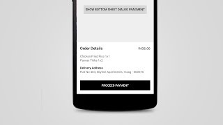 Android Working with Bottom Sheet Demo [upl. by Adan]