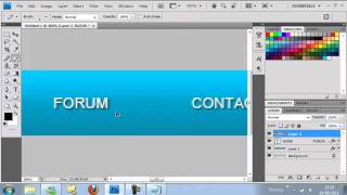 How to make a website navigation bar in Photoshop [upl. by Notsreik26]