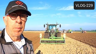 FARMVLOG 229 aardappelland bewerken en poten [upl. by Aicemaj]