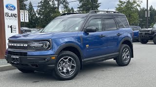 2024 Ford Bronco Sport Badlands  GOAT Nav 4X4 Review  Island Ford [upl. by Auhel]