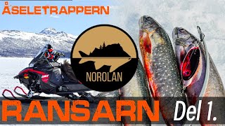 Åseletrappern  Isfiske på Ransarn del 1 Testar Norolans pirkar [upl. by Liahkim]