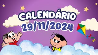 CALENDÁRIO DE 29 DE NOVEMBRO DE 2024 ALUNONOTADEZ10 ensinofundamental [upl. by Timon]