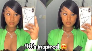 90’s Inspired Swoop Bob Ft Beauty Forever Hair [upl. by Dettmer409]