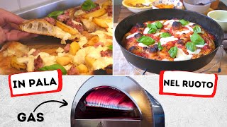 PIZZA IN PALA E ALLA ROMANA IN UN FORNO A GAS  È POSSIBILE [upl. by Yespmed]