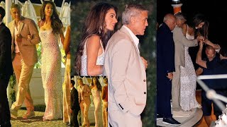 George Clooney Enjoys Dinner With Wife Amal Clooney in Italy Amid Tension With Quentin Tarantino [upl. by Kersten]