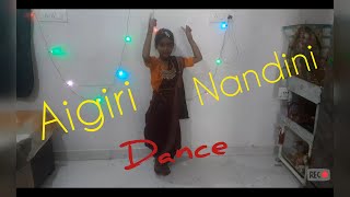 Aigiri Nandini Dance full song Kid dancer [upl. by Hallee]