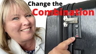 How to Change the Combination on a TSA Builtin Luggage Lock [upl. by Costello394]