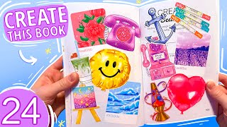 Create This Book ep 24 🎈 Moriah Elizabeth’s art prompt book [upl. by Anehsak499]