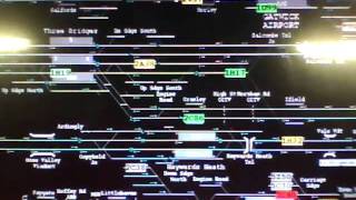 Train Status Monitoring Display at Gatwick Airport train Station [upl. by Hnahym766]