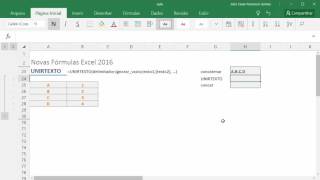 FÃ³rmula UNIRTEXTO  Excel 2016  365 [upl. by Arlynne]