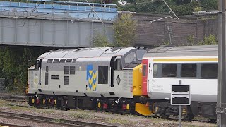 Class 37 37901 leaves Peterborough 24724 [upl. by Ahpla]