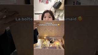 PARTIE 1  UNBOXING de la boîte de demoiselles 🫶🏻☺️ unboxing unboxingvideo bridesmaids [upl. by Bernard]