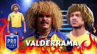 FIFA 22 Carlos Valderrama Pro Clubs Creation [upl. by Bywaters]