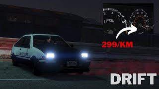 Drift a 299 km en GTA Online No mods [upl. by Anairda]