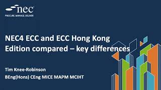 NEC4 ECC and ECC HK Edition Compared [upl. by Netsuj]