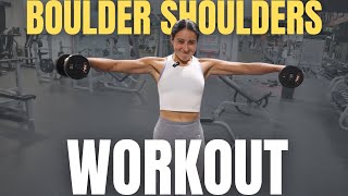 Boulder Shoulder Workout How to train shoulders to actually get progress [upl. by Sherl492]