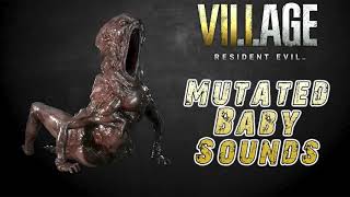 Resident Evil 8 Village Mutated Baby Monster Sounds [upl. by Lidah]