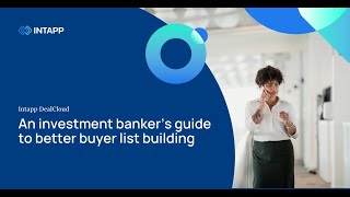 An investment bankers guide to better buyer list building [upl. by Akima]