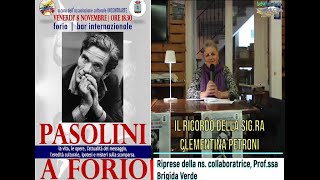 PASOLINI A FORIO Il ricordo della sigra Clementina Petroni [upl. by Fates]