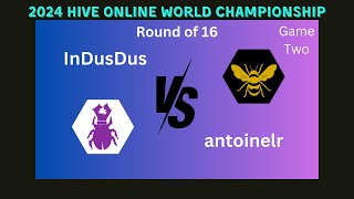 InDusDus vs antoinelr  Game 2  2024 Hive Online World Championship [upl. by Eelra]