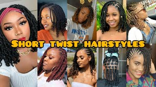 Classy braids hairstyles for black women  Short twist hairstyles you will love  Braids Hairstyles [upl. by Oruntha]