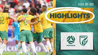 Australia vs India  Highlights  AFC Asian Cup 2023 [upl. by Fish]