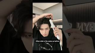 Easy Hairstyle tutorial  Korean style shorts viralshorts [upl. by Lonyer]