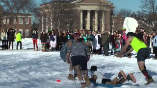 Winter Carnival Highlights Human Dog Sled Race [upl. by Grethel]