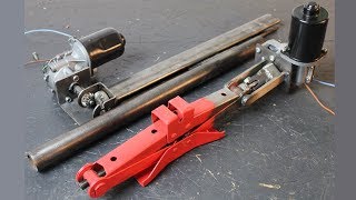 Build Powerful Linear Actuators from Windshield Wiper Motors and Car Jacks [upl. by Nerhtak479]