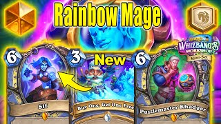 NEW Rainbow Mage Deck Is Actually Playable Standard Meta Whizbangs Workshop MiniSet  Hearthstone [upl. by Zachery]