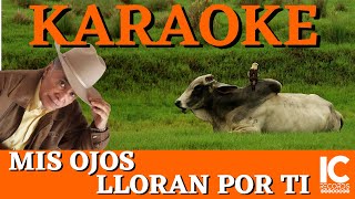 Mis Ojos Lloran Por Ti  Jesús Moreno  Karaoke [upl. by Haisa]