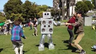 Dancing Robot at Dolores Park [upl. by Jimmie189]