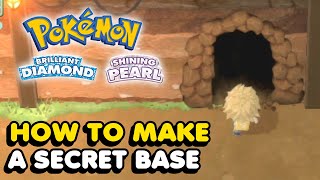 How To Make A Secret Base Underground In Pokemon Brilliant Diamond amp Shining Pearl [upl. by Deadman645]