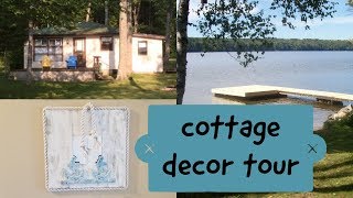 Lake Cottage Coastal DecoratingDecor TourCoastal and Country DecorRustic Decorating Ideas [upl. by Klinges]