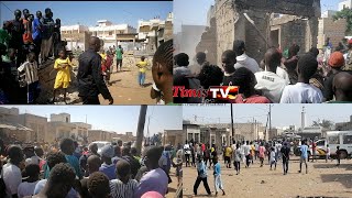 Touba  nouveaux affr0ntement entre jeunes et p0liciers au marché gare bou mag [upl. by Karney]