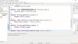 Encapsulation java coding in eclipse Modren programing language [upl. by Hajile273]