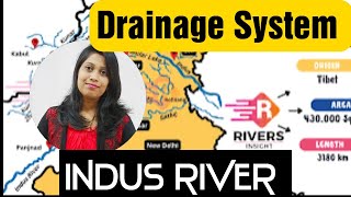 INDUS RIVER II Drainage System in India ll Odia Guru ll Yajanika ll OSSTET II RHT ll LTR ll Cht [upl. by Iral819]